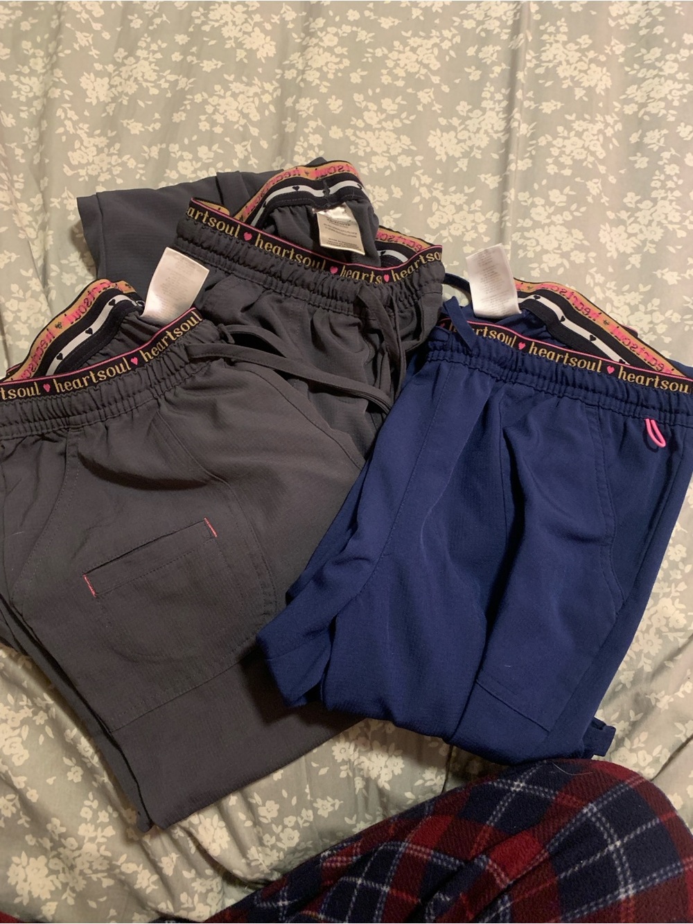 3 heartsoul scrub pants